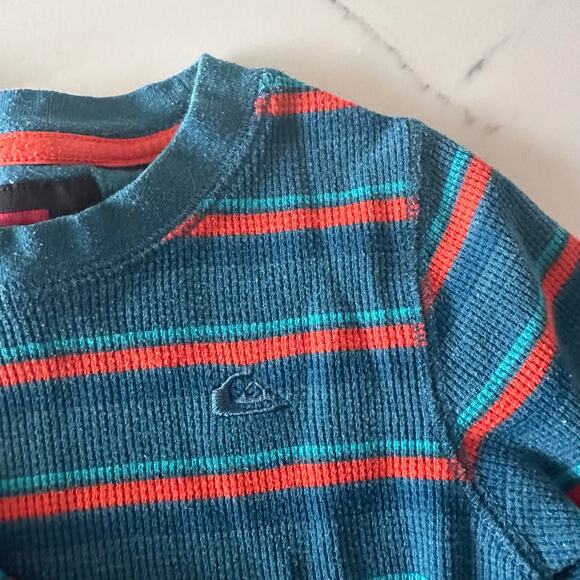 Quiksilver Boys Waffle Stripe Long Sleeve Top - 2T - Picture 4 of 4